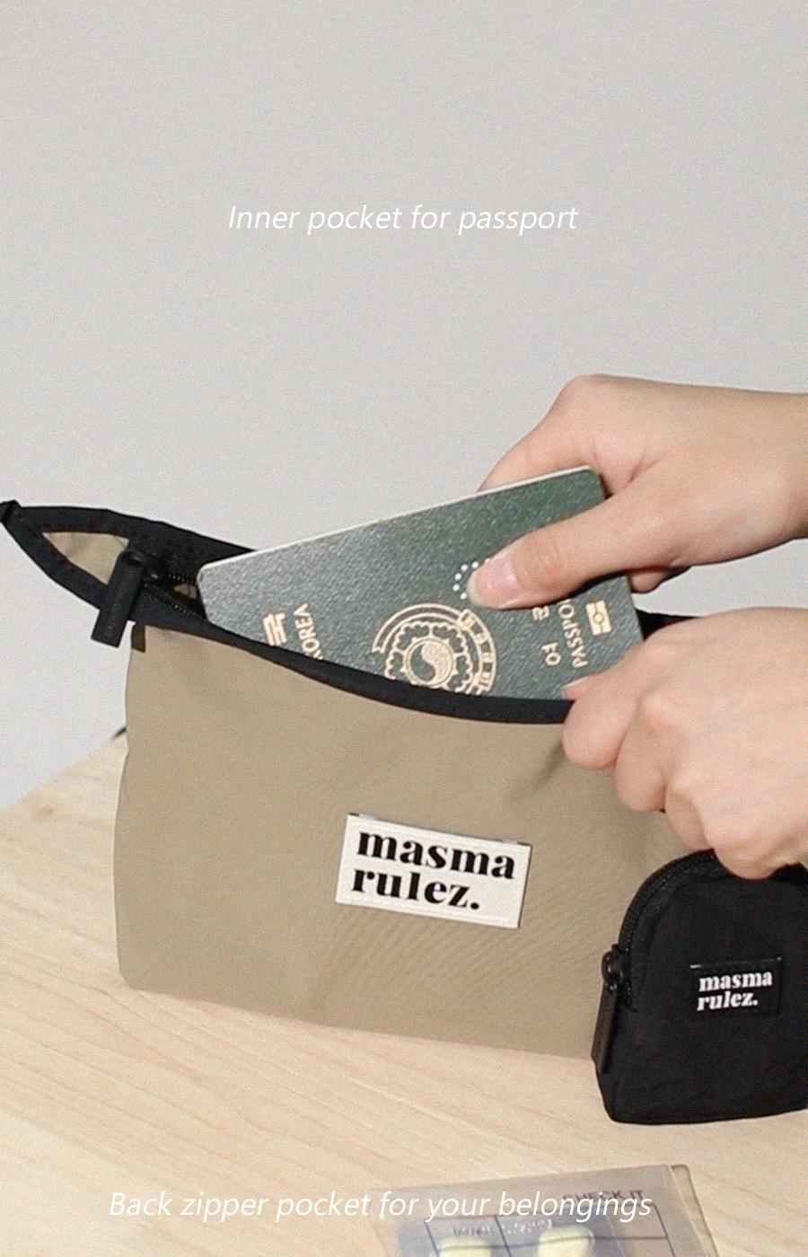 [Masmarulez] Travel sacoche cross bag _ Khaki