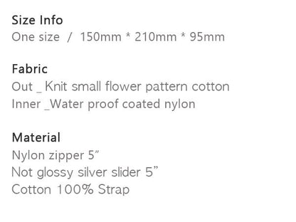 [Masmarulez] Knit small flower Strap pouch _ Red