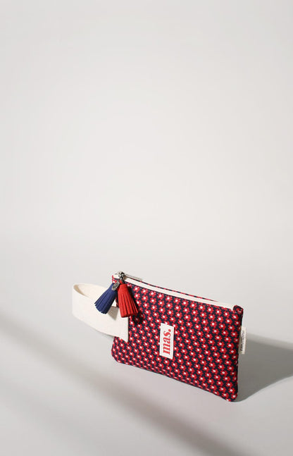 [Masmarulez] Knit small flower Strap pouch _ Red