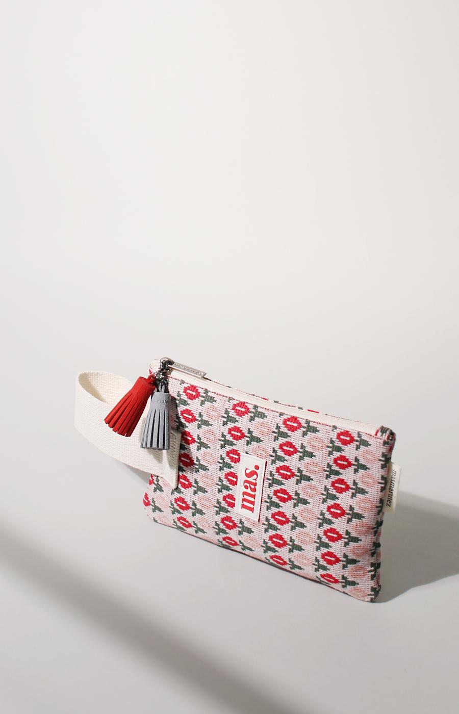 [Masmarulez] Knit tulip Strap pouch _ Red