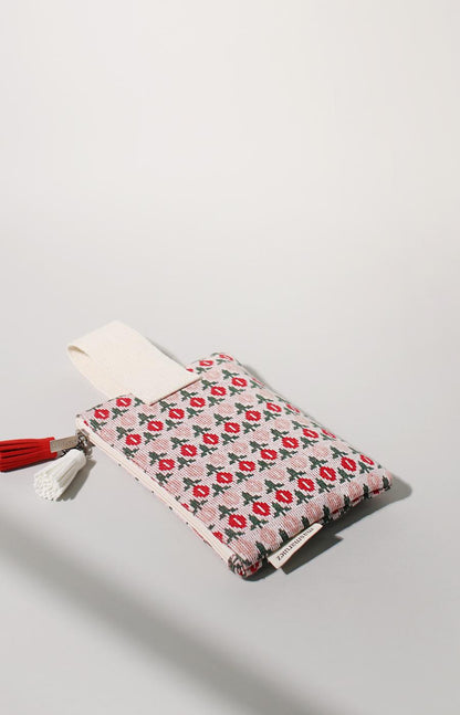 [Masmarulez] Knit tulip Strap pouch _ Red