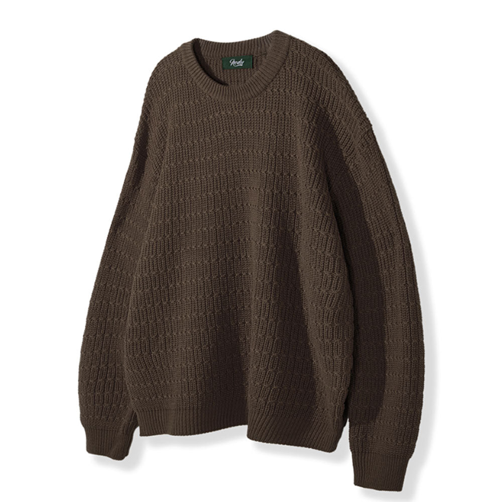 Mini Cable Round Knit [Brown]