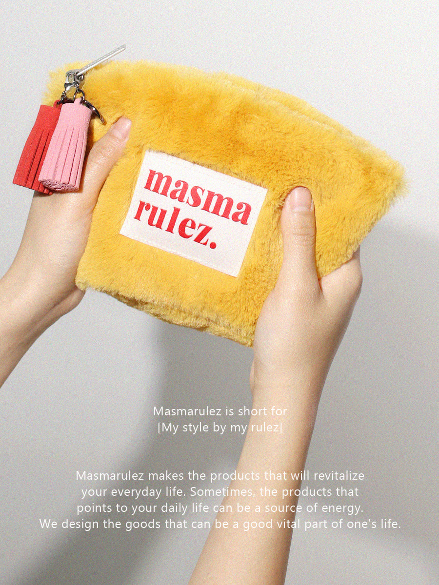 [Masmarulez] Bodry Stand pouch _ Orange yellow