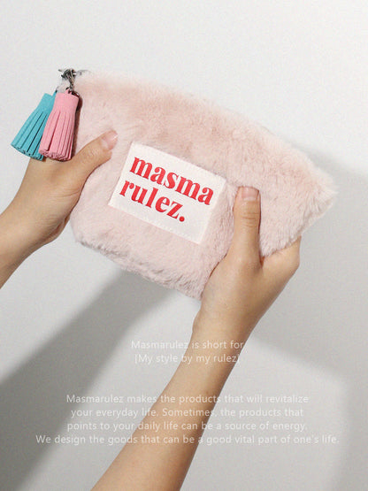 [Masmarulez] Bodry Stand pouch _ Pastel pink