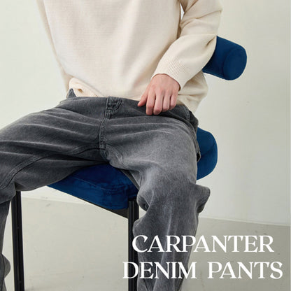 Denim Carpenter Cotton Pants [Black]