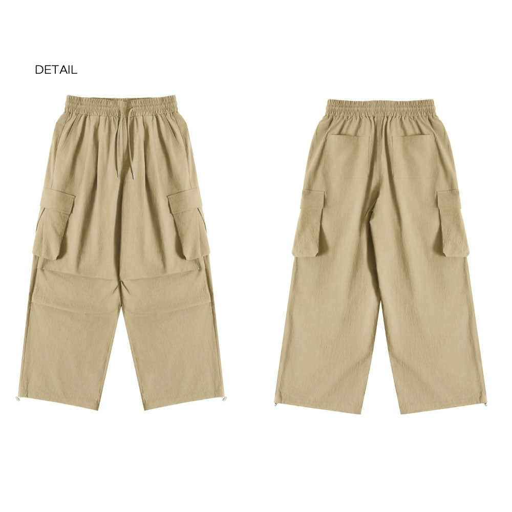 Cargo Tuck String Pants [Beige]