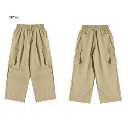 Cargo Tuck String Pants [Beige]