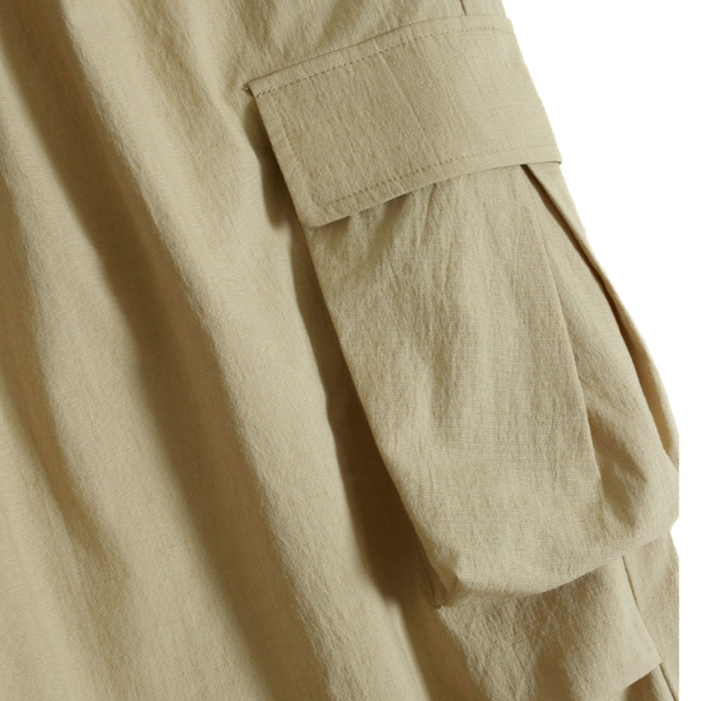 Cargo Tuck String Pants [Beige]