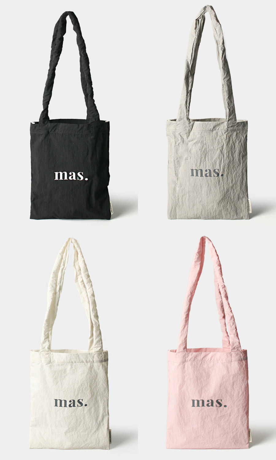 ■masmarulez■ Shirring eco bag Black 5000884259 Shirring eco bag _ Black : Masmarulez [마스마룰즈]