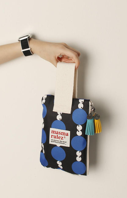 [Masmarulez] Eye dot Strap pouch _ Blue