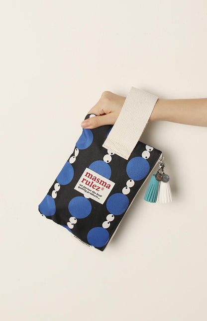 [Masmarulez] Eye dot Strap pouch _ Blue