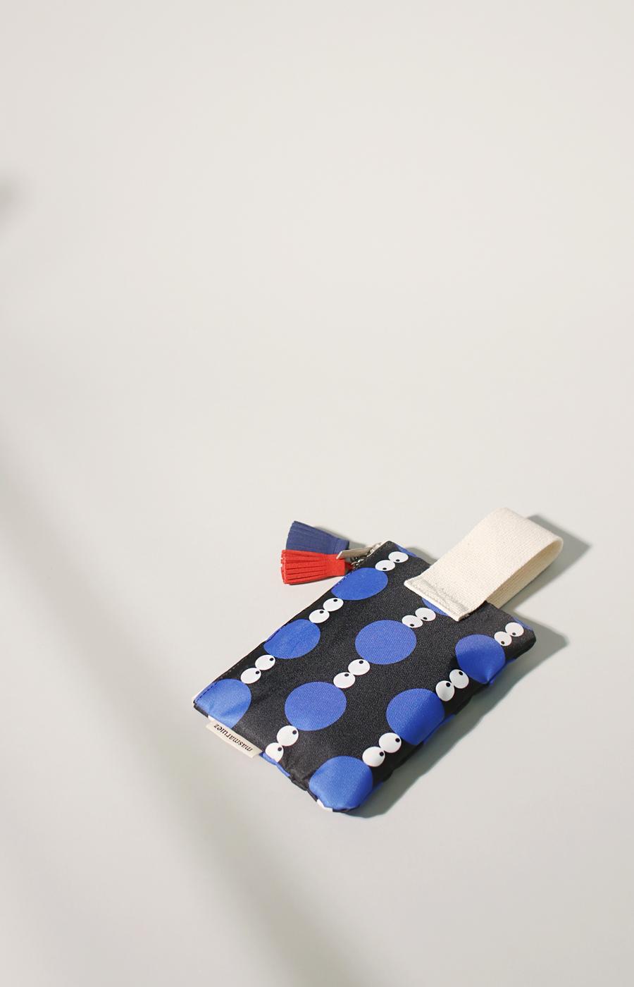 [Masmarulez] Eye dot Strap pouch _ Blue