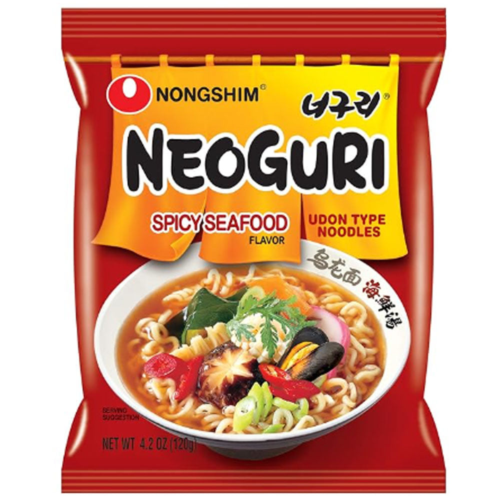 Neoguri Spicy Seafood Ramen Noodle Soup, 10 Pack