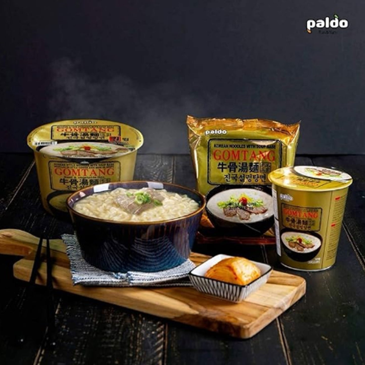 PALDO FUN & YUM Gomtang Ramen 20-Pack, 4.05 ounce (pack of 20)