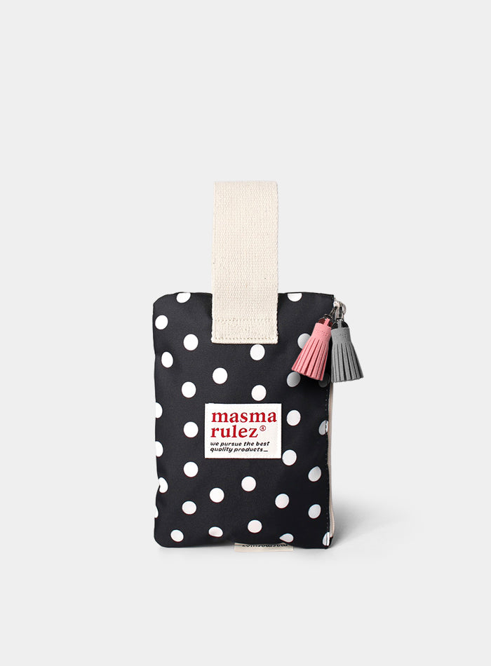 [Masmarulez]  Dot Strap pouch _ White