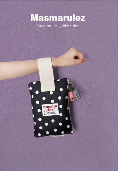 [Masmarulez]  Dot Strap pouch _ White