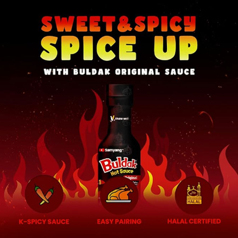 Buldak Korean Spicy Hot Chicken Flavor Sauce 7oz (Pack of 1)