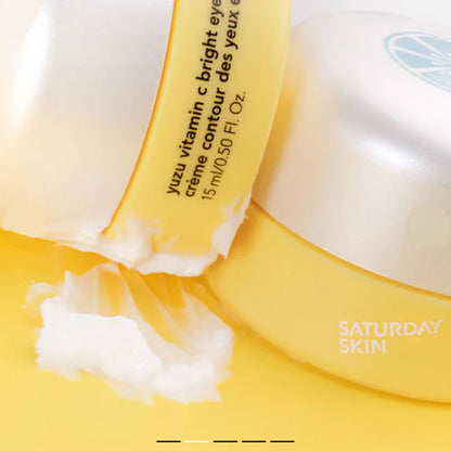 [saturdayskin] yuzu vitamin c bright eye cream (15ml)