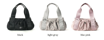 [Masmarulez] Mini Glossy shoulder duffel bag Water proof _ Mini Light gray