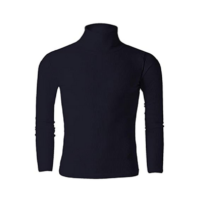 Mens Casual Slim Fit Light Weight Turtleneck Pullover Sweaters T Shirts