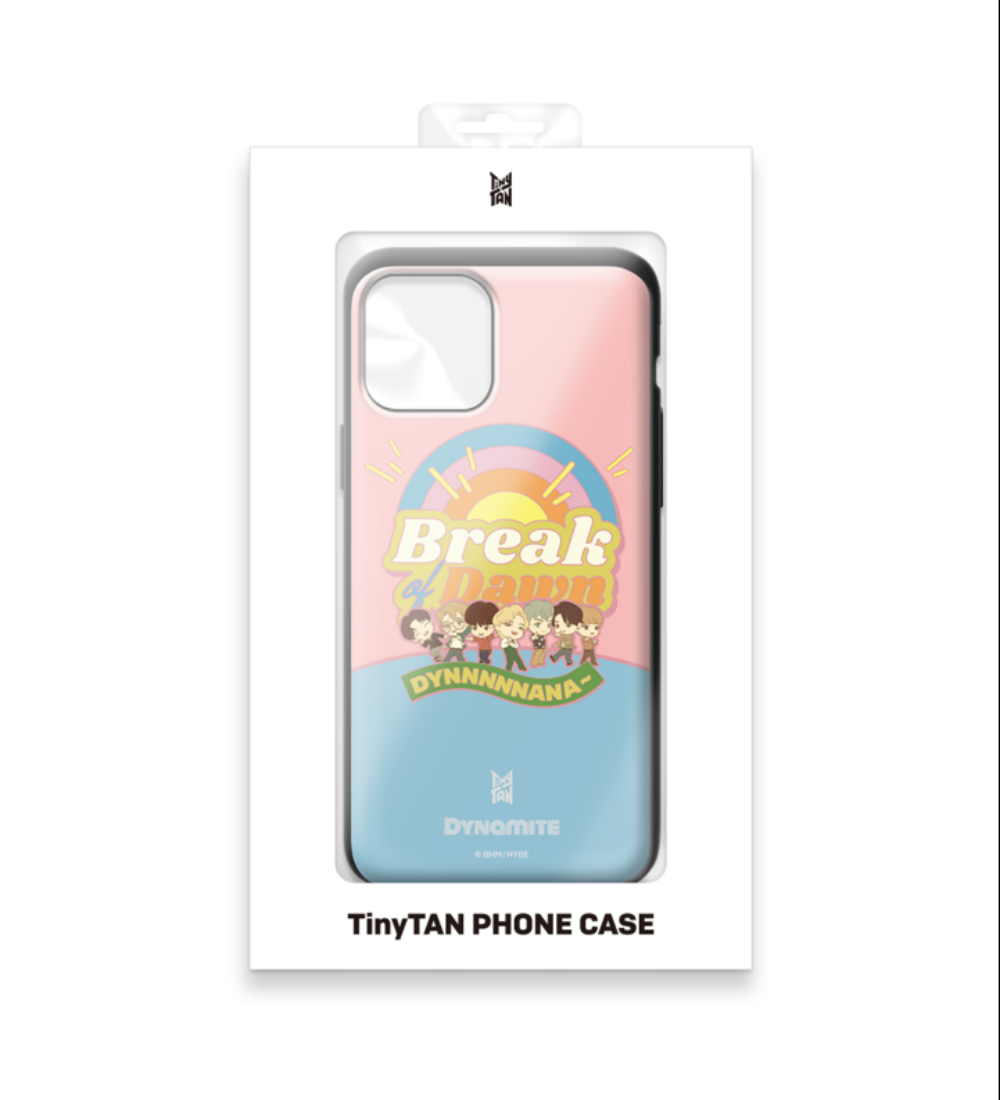 BTS Character TinyTAN iPhine 12 Pro Case Dynamite Card Slide Bumper